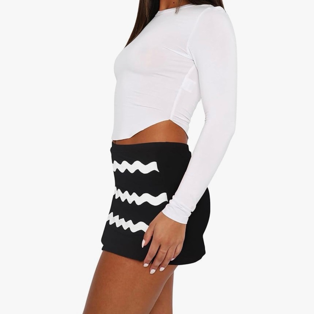 Black Skort with Ric Rac Trim - Picture 4 of 7